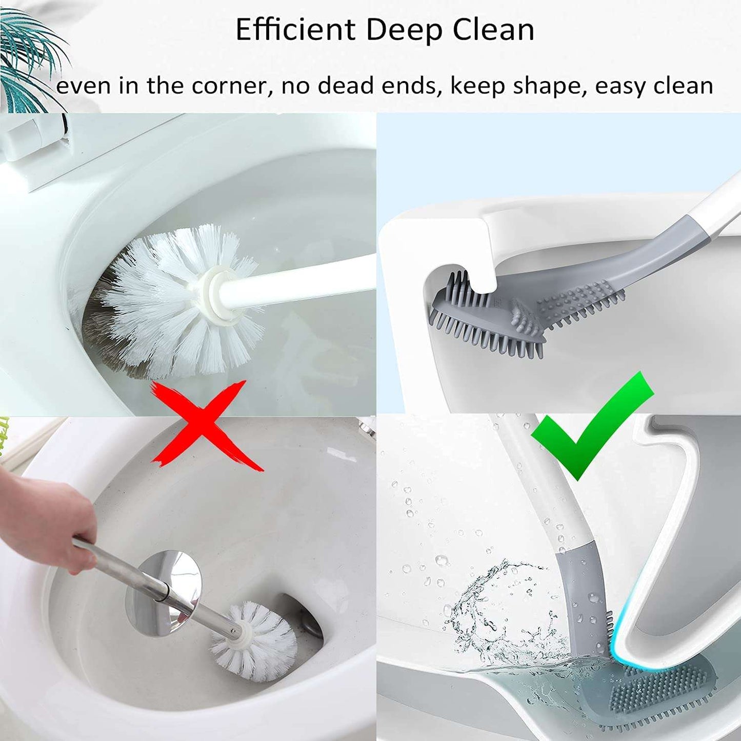 Golf Toilet Cleaner Brush Magic Sticker Holder - LootFaat