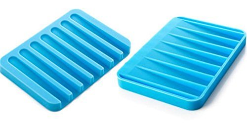 Silicone Soap Holder Soap Dish Stand Saver Tray Case For Shower - LootFaat