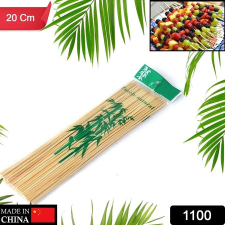 Camping Wooden Color Bamboo Bbq Skewers Barbecue Shish Kabob Sticks Fruit Kebab Meat Party Fountain Bamboo Bbq Sticks Skewers Wooden (20cm) - LootFaat