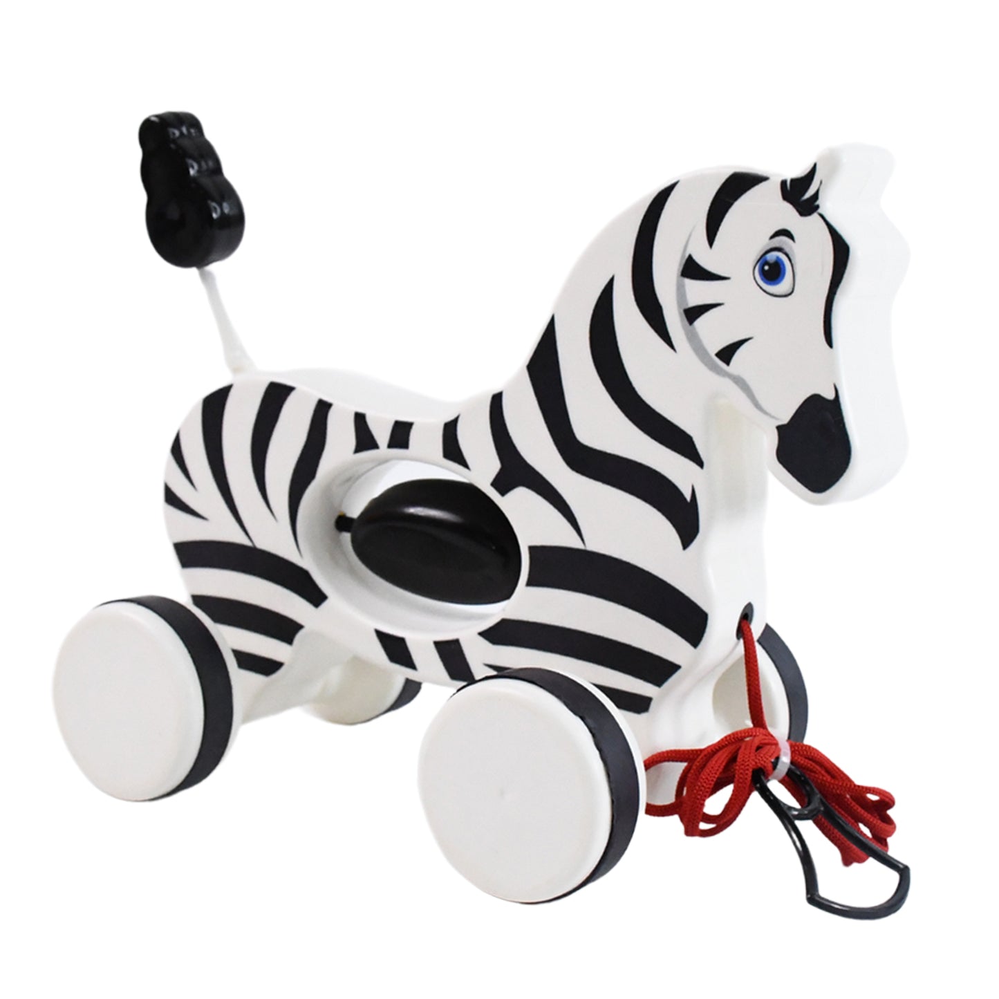 Zebra Pull Along Toy Baby Early Walking Pull Toy Rope Toy For Babies Walking Toy - LootFaat