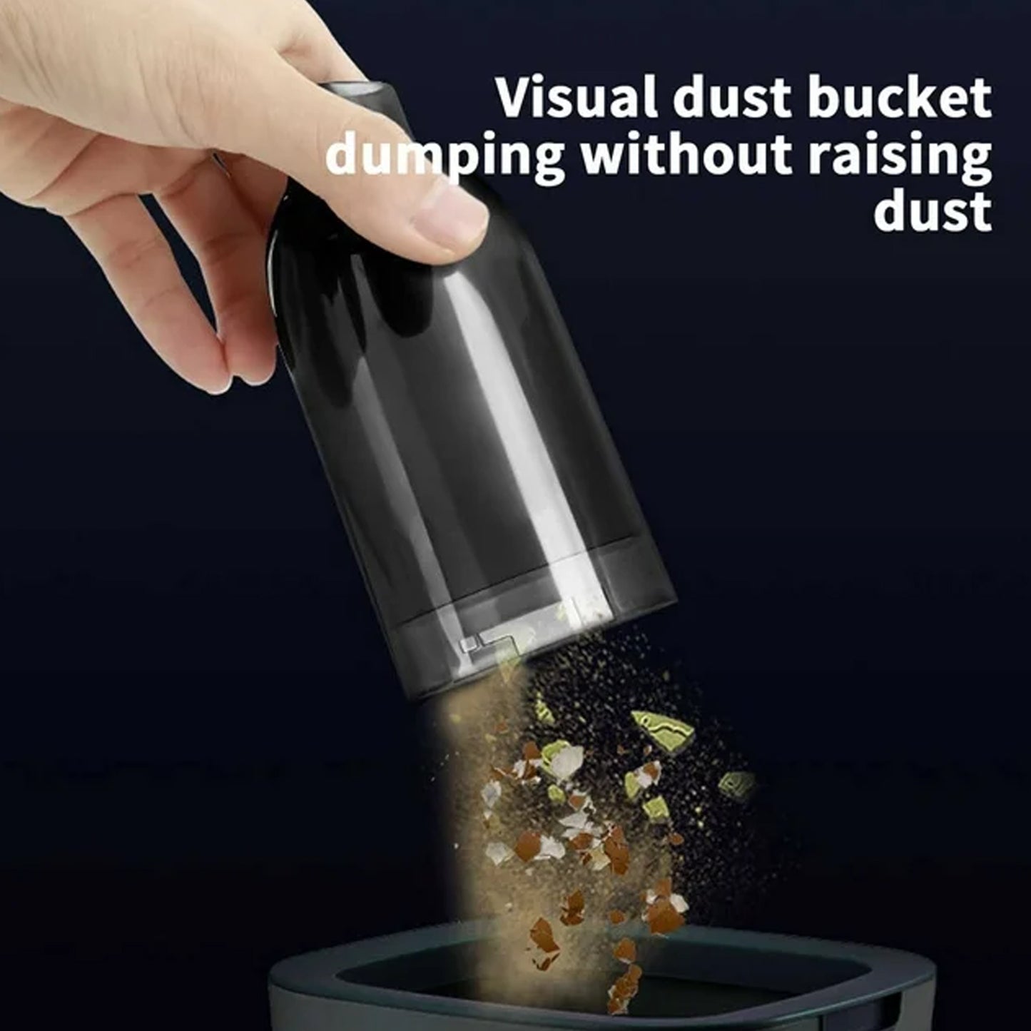 3-in-1 Mini Car Vacuum Cleaner Blower - Cordless, Rechargeable, High Power