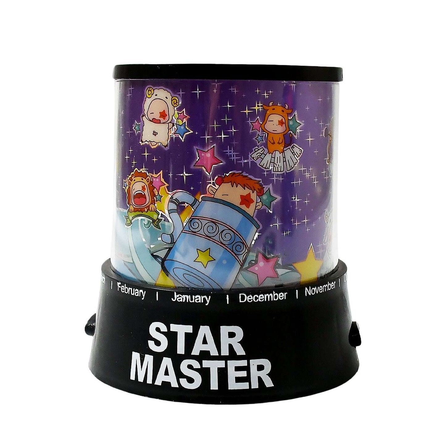 Led Projector Night Light Amazing Lamp 3 Battery Operated Lamps Rotation With The Music Function Master For Kids Bedroom Home Decoration Nightromantic Gift (Battery Not Included 1 Pc) - LootFaat