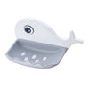 Fish Shape Double Layer Soap Holder - Adhesive Wall Mount for Bathroom & Kitchen