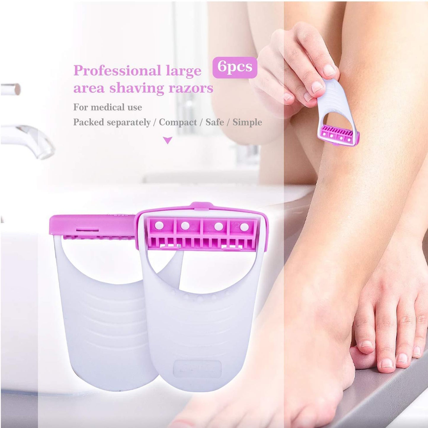 Disposable Body Skin Hair Removal Razor For Women Pack Of 6 - LootFaat