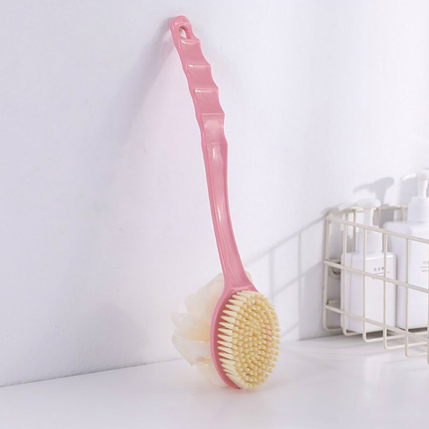 2in1 Bath Brush With Long Handle - LootFaat
