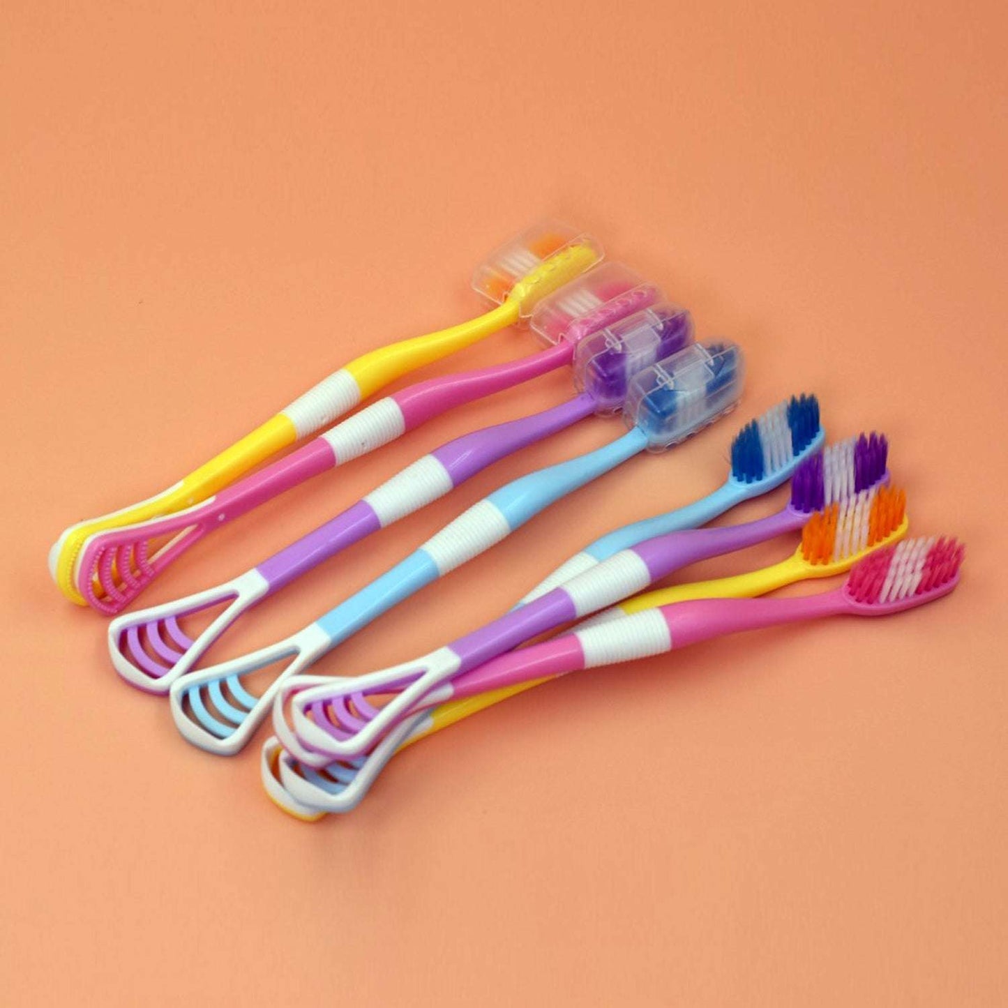 8 Pc 2 In 1 Toothbrush Case Widely Used In All Types Of Bathroom Places For Holding And Storing Toothbrushes And Toothpastes Of All Types Of Family Members Etc. - LootFaat