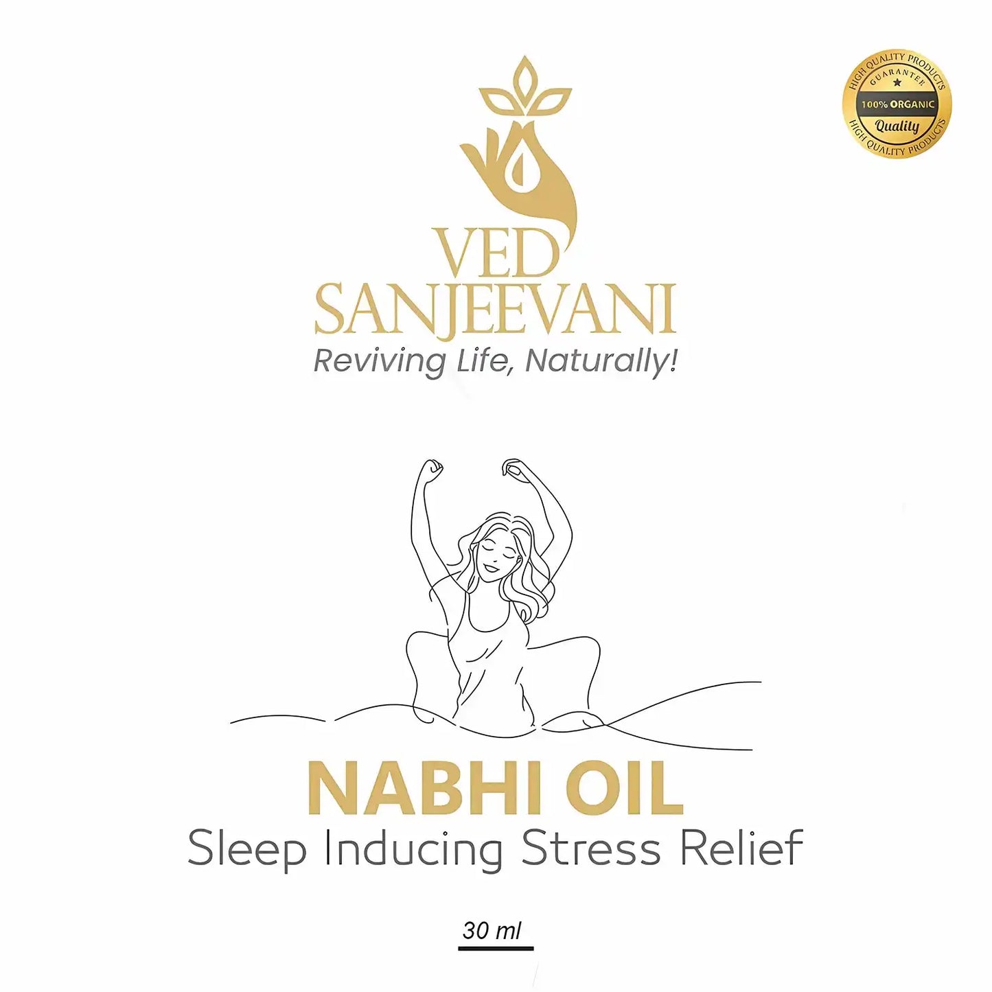 Ved Sanjeevani Nabhi Oil Sleep Inducing Stress Relief (30ml 1 Pc)