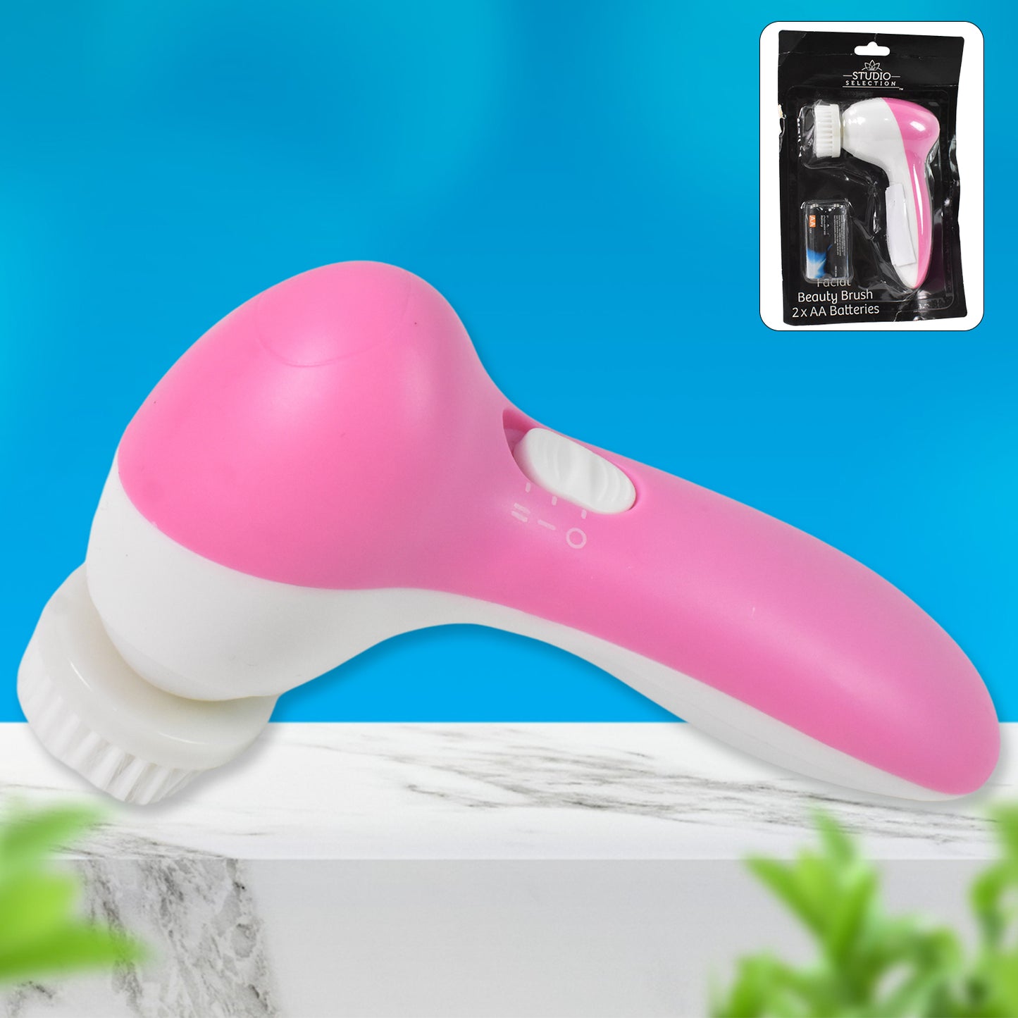Facial Beauty Brush Face Massager (1 Pc With 2 Aa Battery Included) - LootFaat