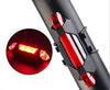 Waterproof Rechargeable Bicycle Front LED Light - Red