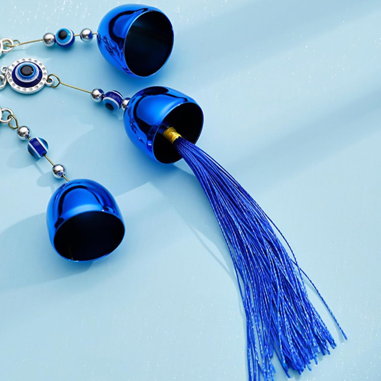 Metal Evil Eye Wind Chime Bells (Mix Design 1 Pc) - LootFaat