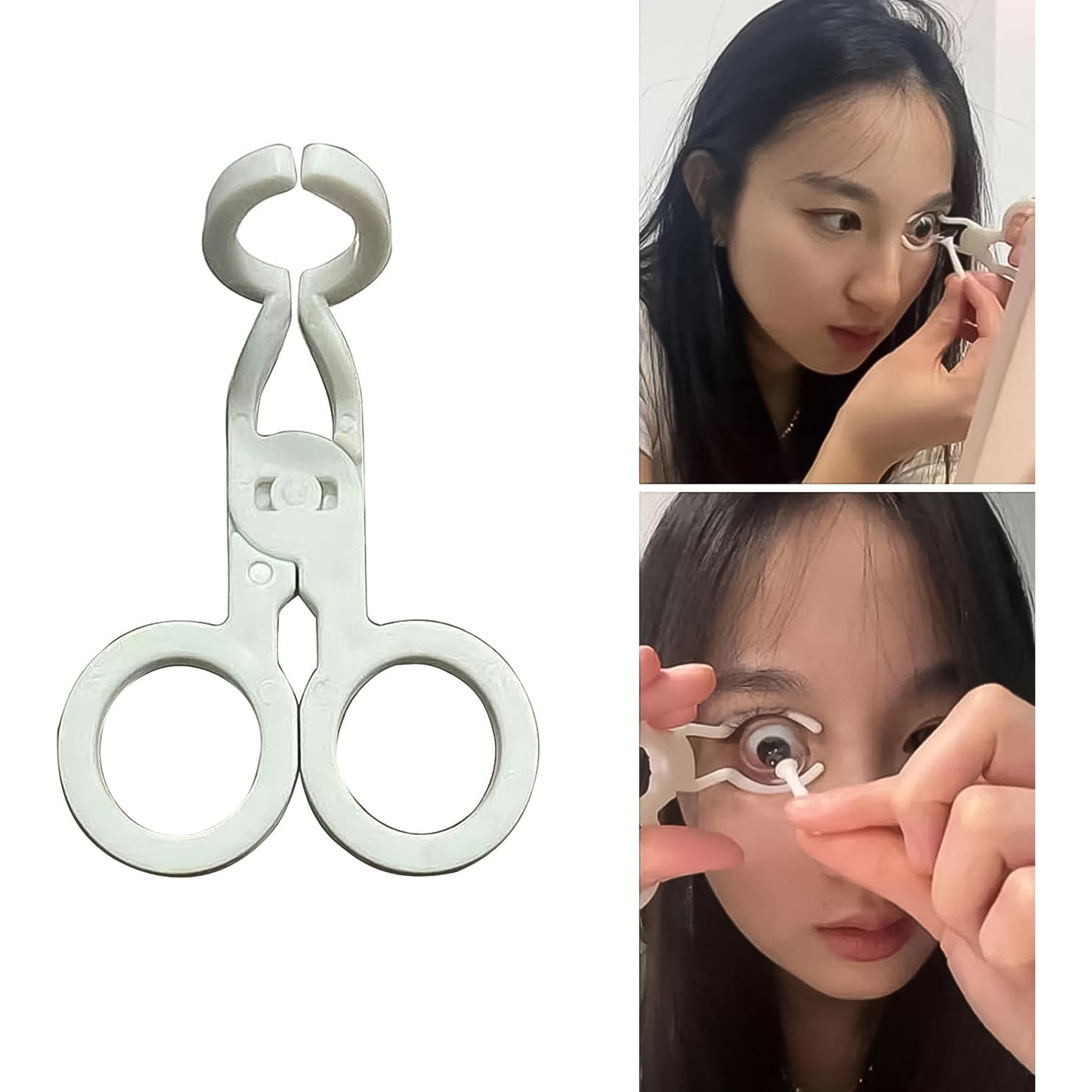 Plastic Ergonomic Women Eye Care Contact Lenses Inserter Remover Tool (1 Pc) - LootFaat