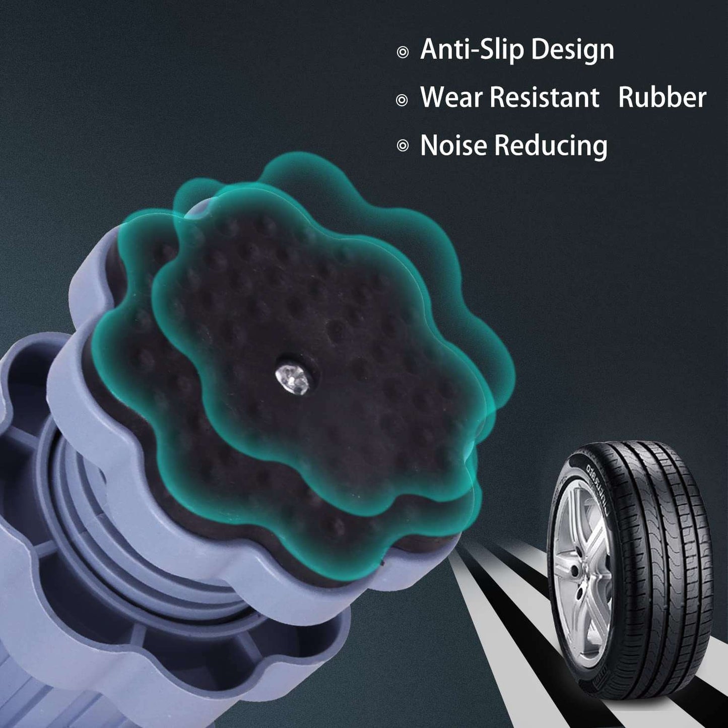 Washing Machine Support Anti Vibration Washing Machine Support Adjustable Washer Anti Vibrasion Pads Washer Dryer Pedestals Washing Machine Accessory Anti- Skid Pad Pvc Lifting Pad Non-slip ( 4 Pc Set ) - LootFaat