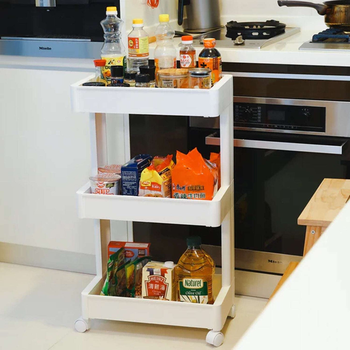 Plastic Serving Trolley Kitchen Bar Cart For Bar Living Room - LootFaat