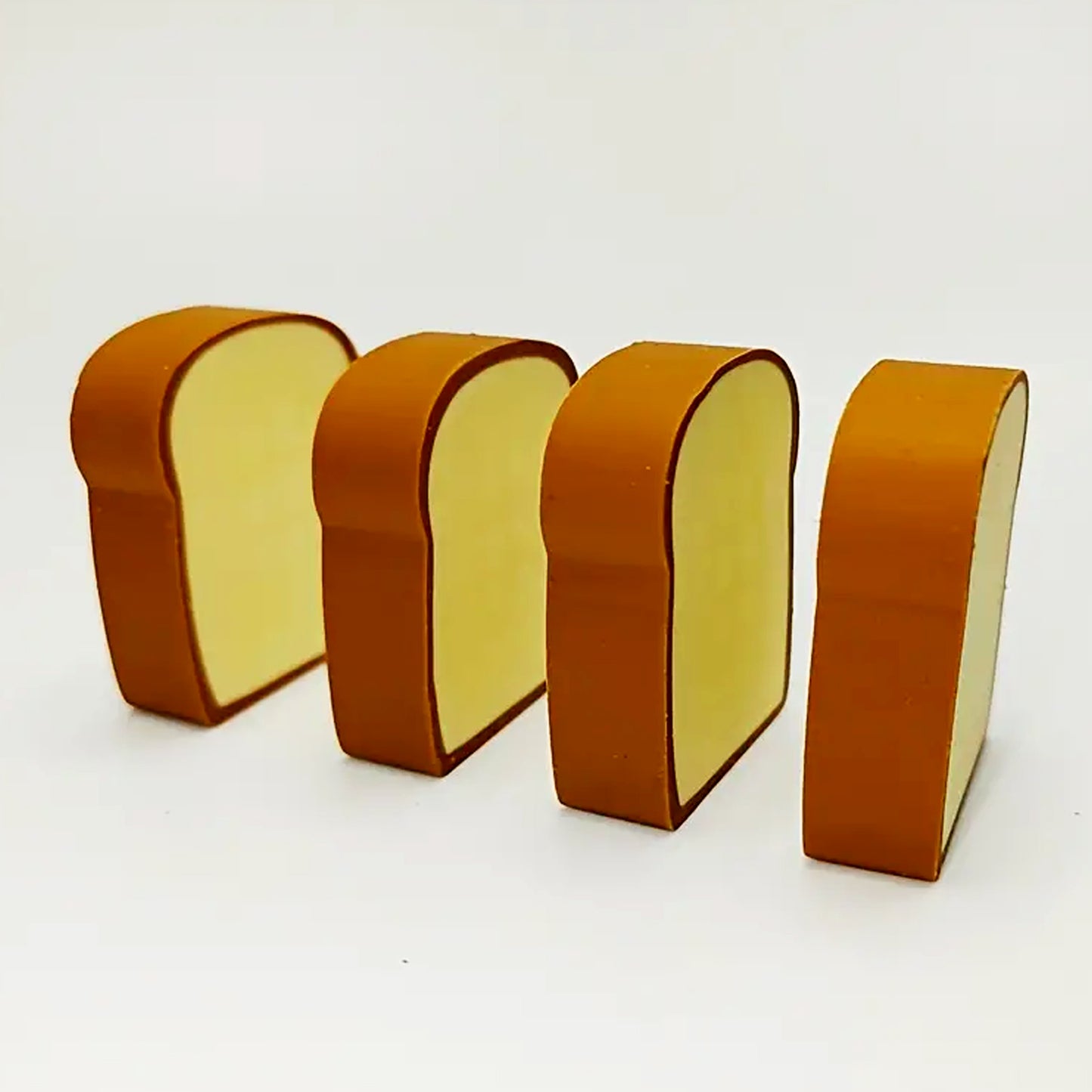 3d Toast Bread Shape Eraser For Kids Cartoons Erasers Toast Bread Erasers Bread Shaped Eraser For Students Gift Cute Fun Food Pencil Erasers For School Classroom Stationery For Boys Girls (4 Pcs Set) - LootFaat
