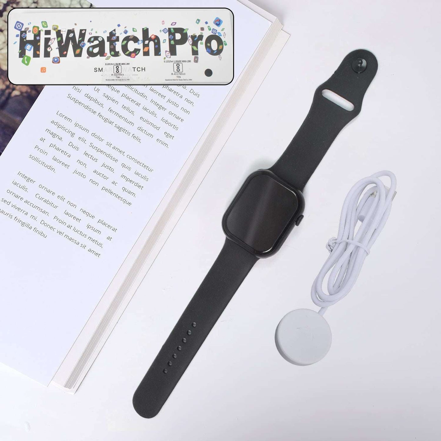 Tx10 Pro Max Large Display Wireless Charging Smartwatch (1 Pc) - LootFaat