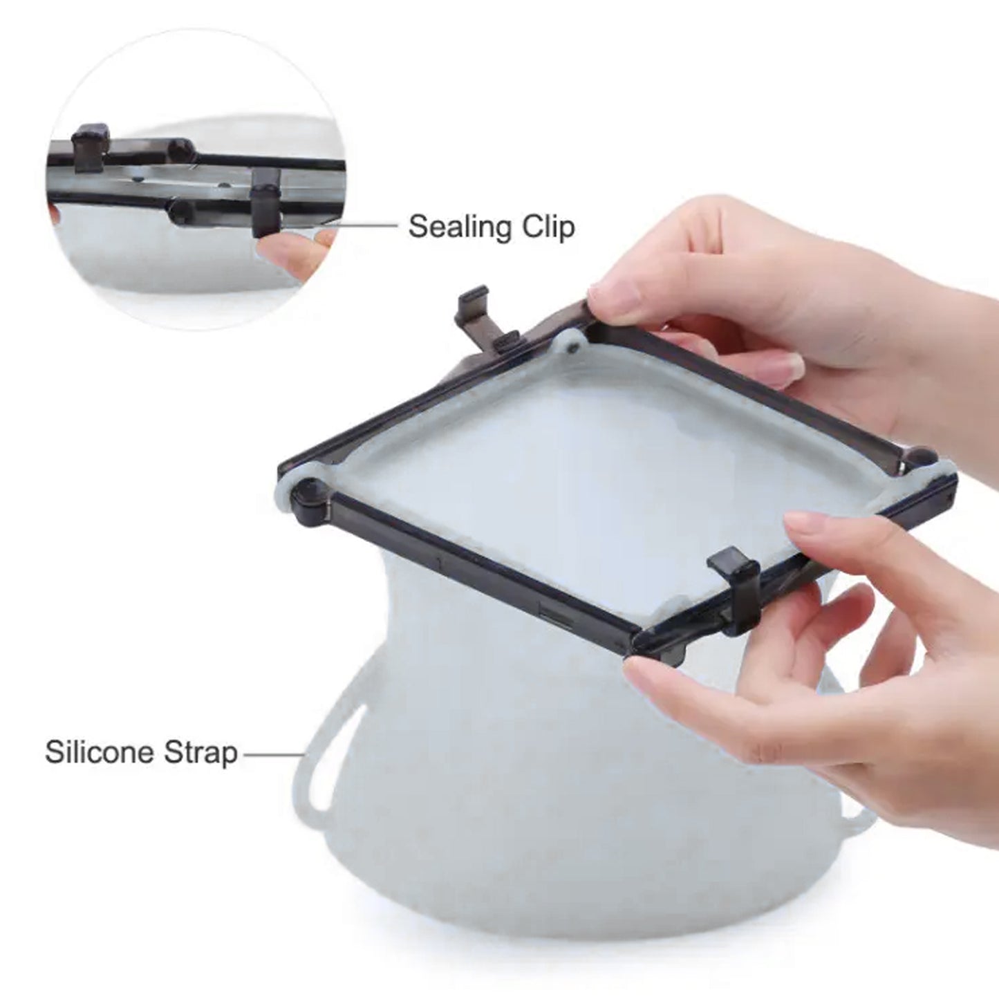 Reusable Silicone Food Storage Bag 3 Bag Set Leakproof Lock Reusable Flat Bottom Freezer Bags Sandwich Bags Silicone Food Grade Kids Snack Bags Bpa Free Microwave Dishwasher Safe - LootFaat