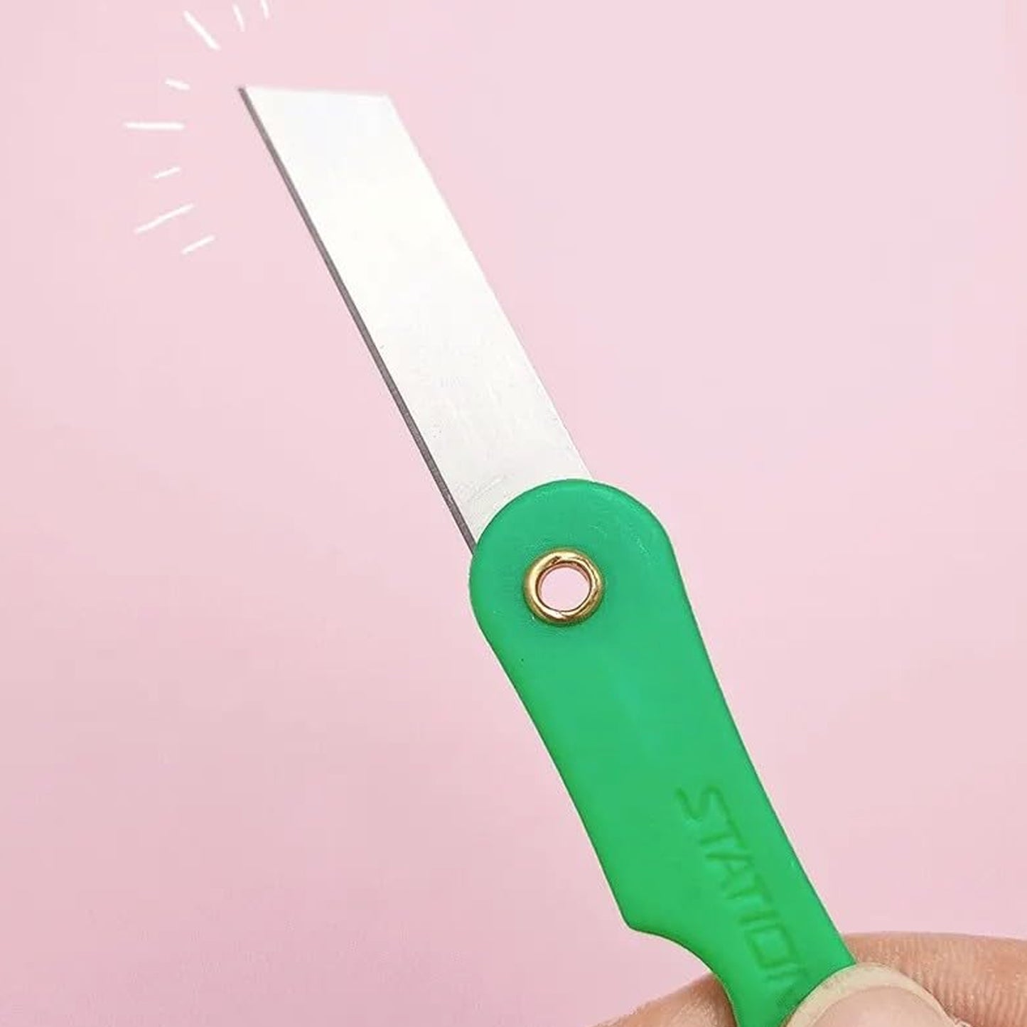 Multicolour Mini Paper Cutter Knife Pencil Knife (Pack Of 12) - LootFaat