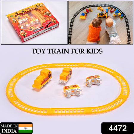 Kids Toy Train High Speed Big Train Play Set Toy Battery Operated Train Set With Light And Sound - LootFaat