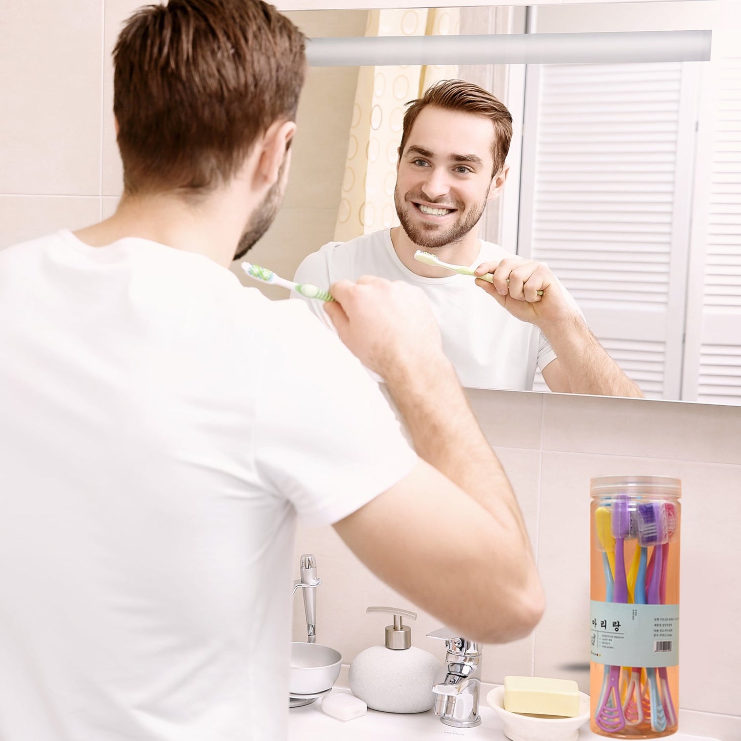8 Pc 2 In 1 Toothbrush Case Widely Used In All Types Of Bathroom Places For Holding And Storing Toothbrushes And Toothpastes Of All Types Of Family Members Etc. - LootFaat