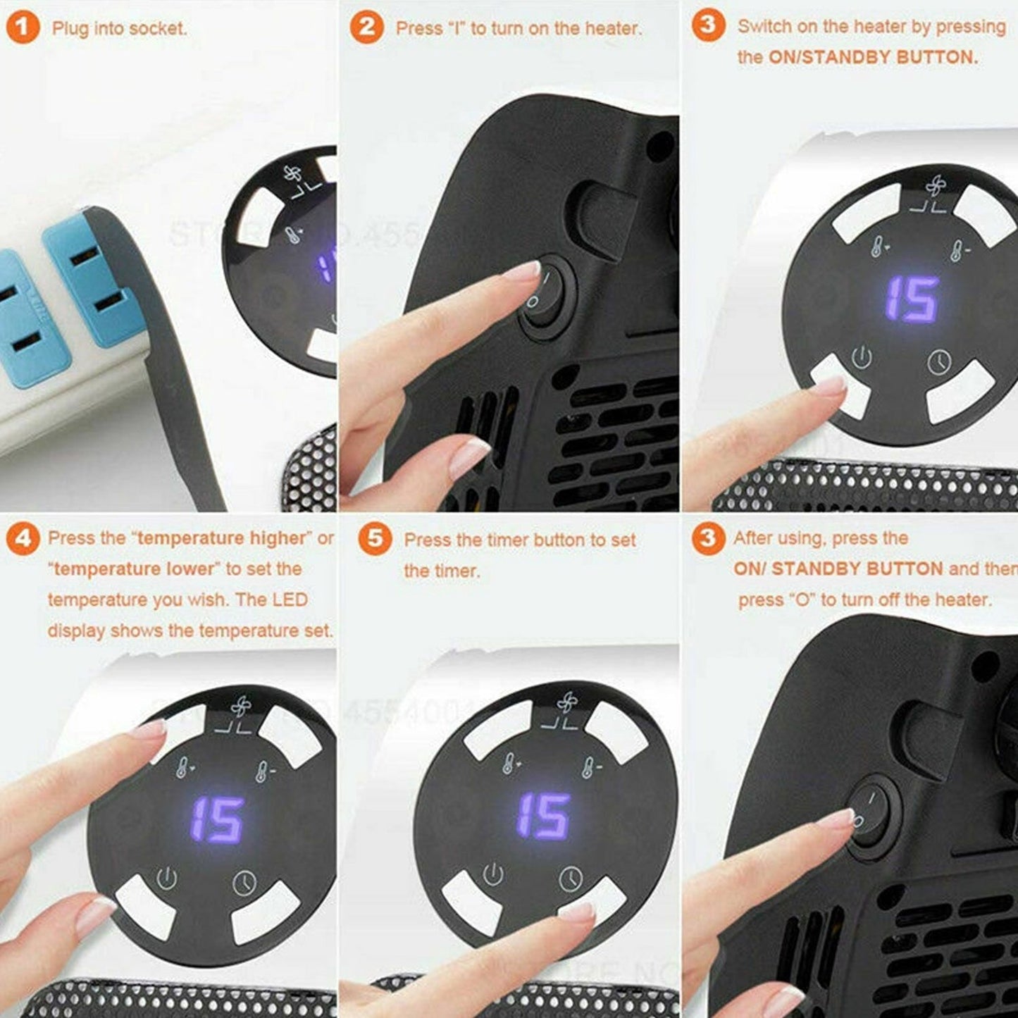 Portable Electric Heater Mini Fan Heater Desktop Household - LootFaat