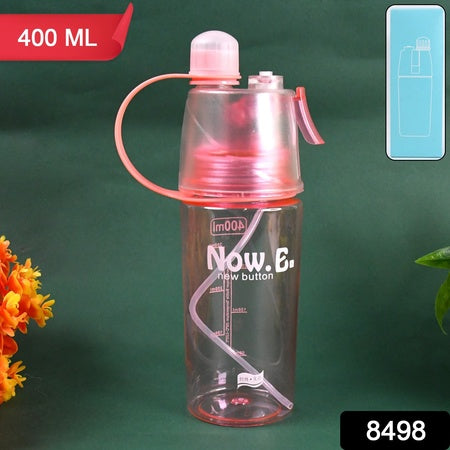 Plastic 2 In 1 Mist Spray Water Bottle (Multicolor 400 Ml 1 Pc) - LootFaat