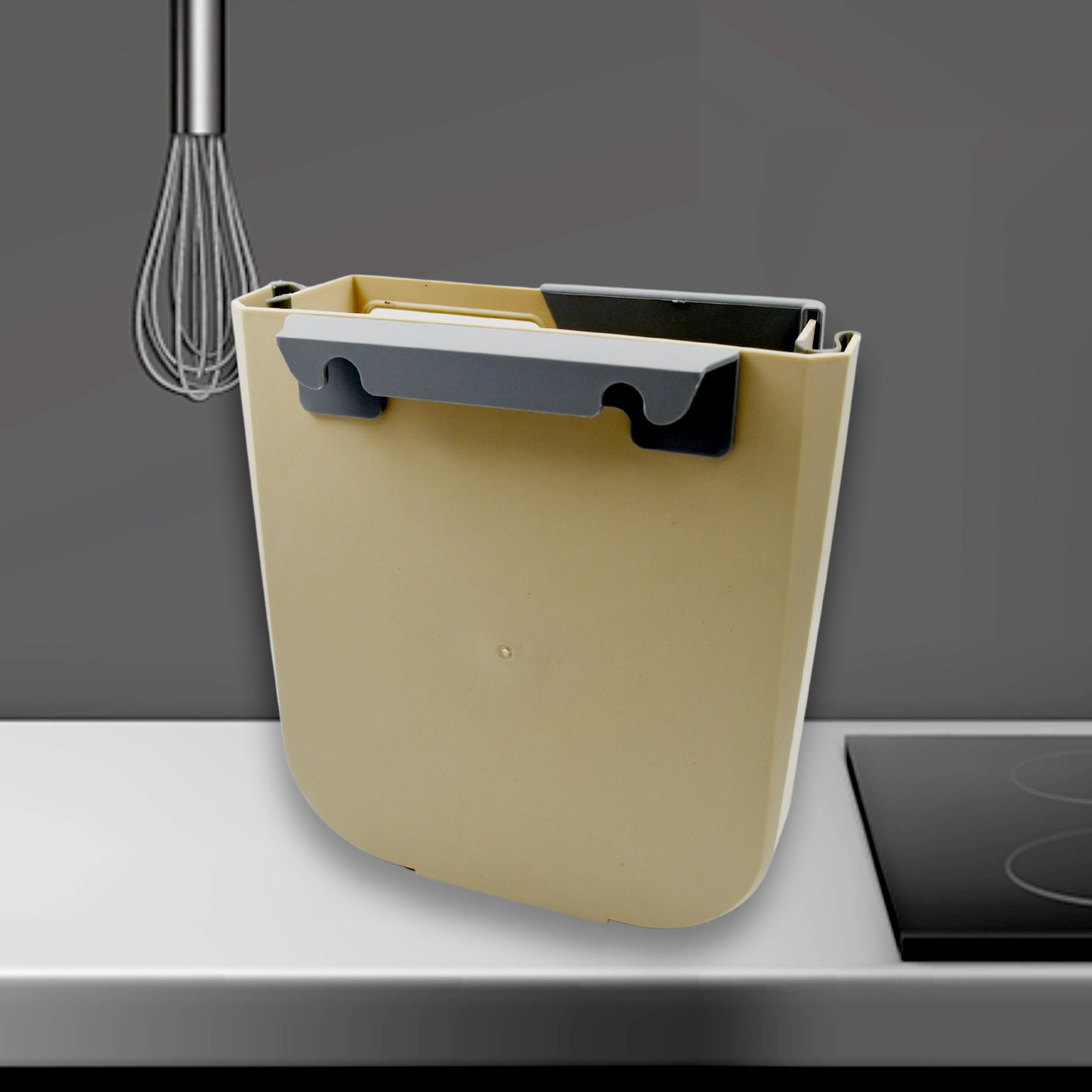 Hanging Trash Can For Kitchen Cabinet Door Small Collapsible Foldable Waste Bins Hanging Trash Holder For Bathroom Bedroom Office Car Portable - LootFaat