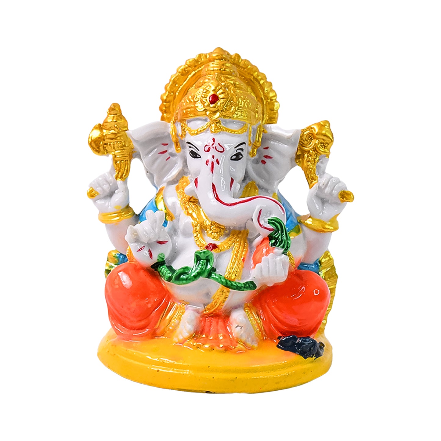 Lord Ganesha Idol Ganpati Statue Ganpatii Bappa Showpiece For Gifts (1 Pc) - LootFaat