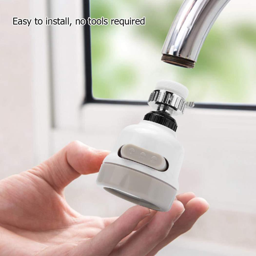 Rotatable Splash Proof 3 Modes Water Saving Nozzle Filter Faucet Sprayer - LootFaat