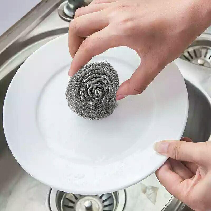 Round Shape Stainless Steel Ball Scrubber - LootFaat