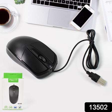 Computer Laptop Wired Optical Mouse M- 045 (1 Pc) - LootFaat