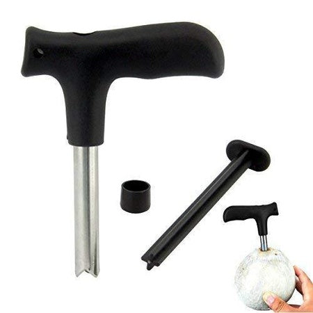 Premium Quality Stainless Steel Coconut Opener Tooldriller With Comfortable Grip - LootFaat