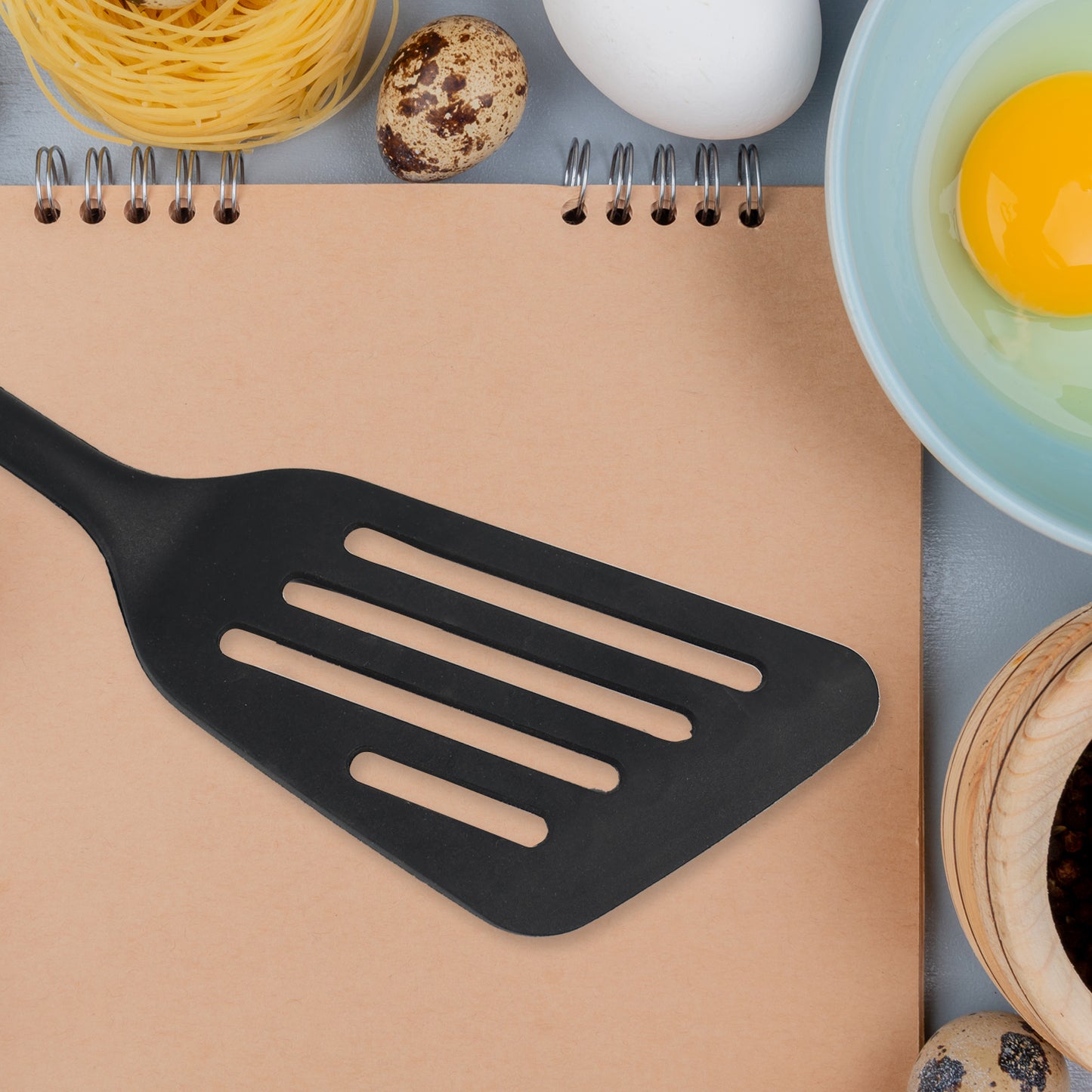 Silicon Non-stick Heat Resistant Kitchen Turner Premium Turner ( 1pc ) - LootFaat