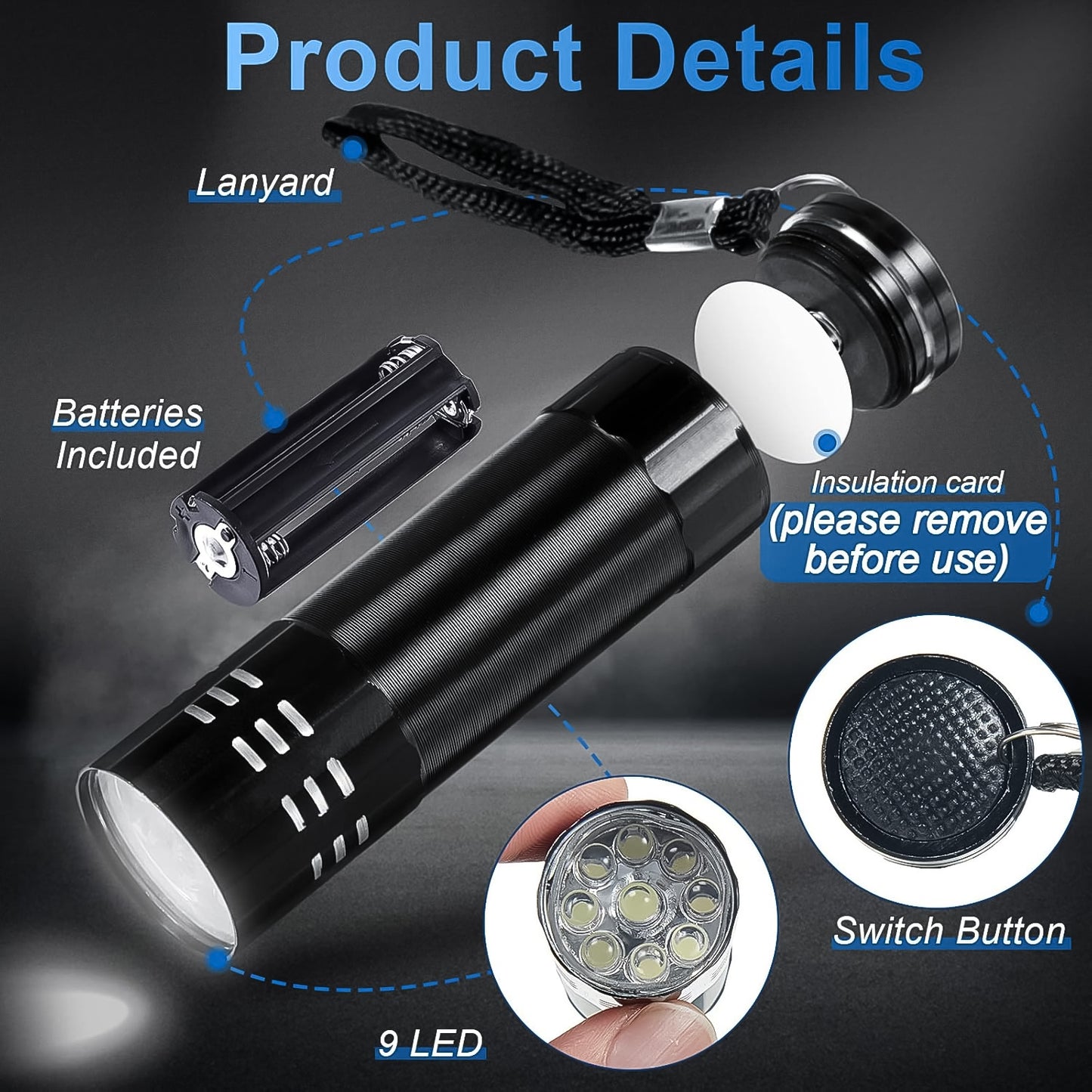 Portable Mini Torch Super-bright Mini 3aaa Battery Operated (Battery Included 1 Pc - LootFaat