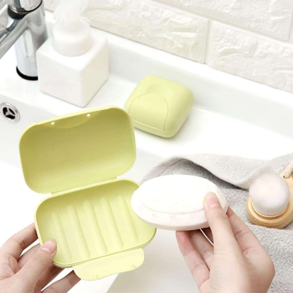 Travel Soap Case Box Plastic Soap Box With Cover Waterproof Leakproof Soap Dish For Bathroom Travel Use (1pc) - LootFaat