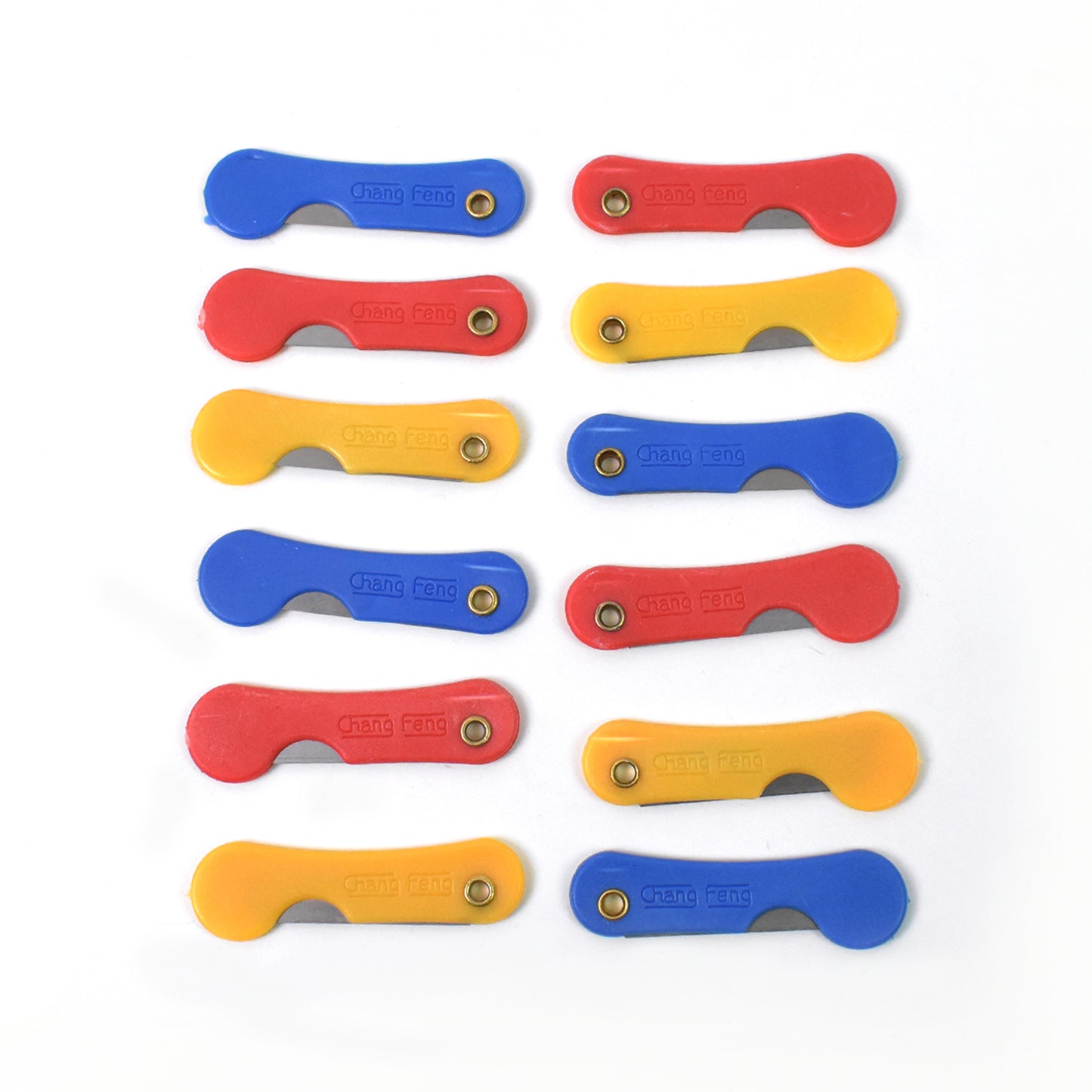 Multicolour Mini Paper Cutter Knife Pencil Knife (Pack Of 12) - LootFaat