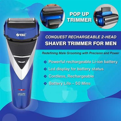 Orbit Rechargeable Electric Foil Shaver with Pop-Up Trimmer - second image