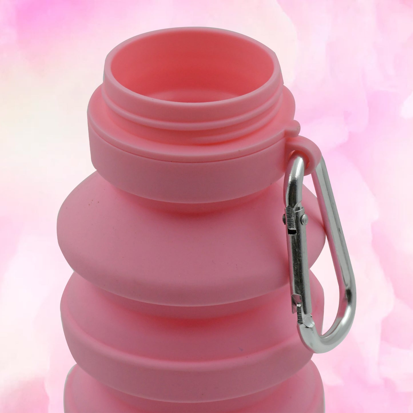 Foldable Water Bottle Silicone Leak Proof Portable Sports Travel Water Bottle For Outdoor Gym Hiking (1 Pc 24 Cm Foldable) - LootFaat