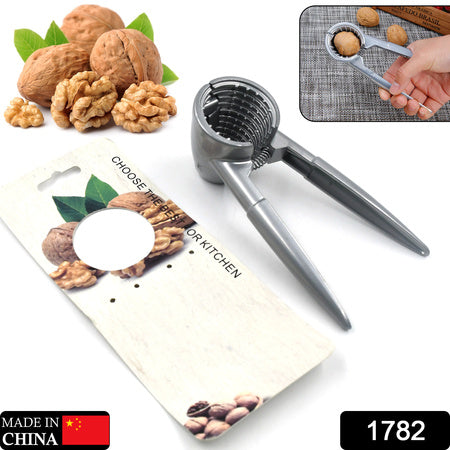 Walnut Cracker Luxury Die Cast Stainless Alloy Nut Cutter Walnut Clamp Plier Portable Smart Walnut Akhrot Pincers Bottle Opener For Pecans Almonds Brazil Nuts - LootFaat