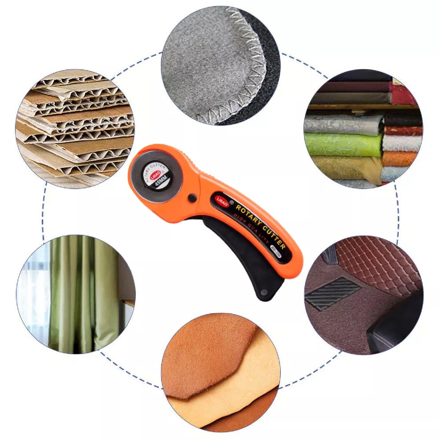 Manual Sewing Roller Cutter Rotary Blade - LootFaat