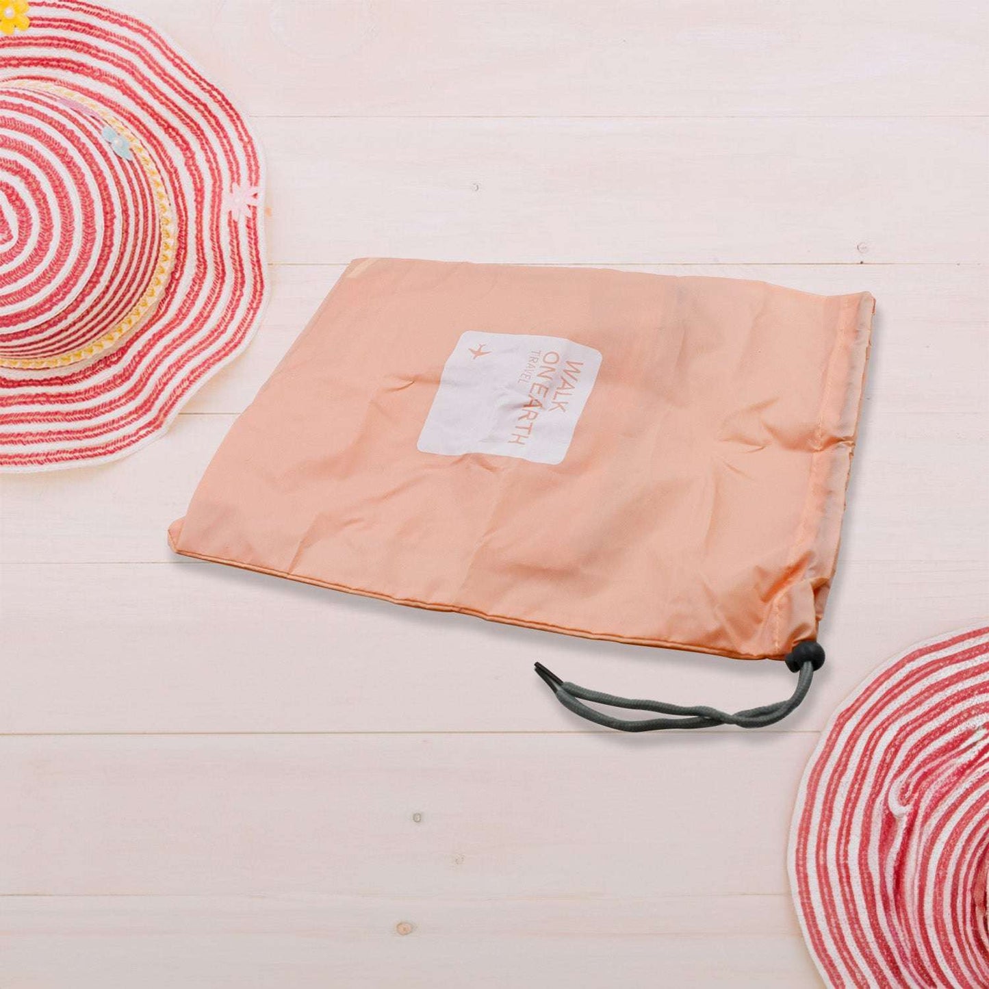 Travel Storage Bag Waterproof Nylon Drawstring Pouch Men And Women Folding Clothes Classified Organizers Packing Shoes Luggage Bags (4 Pc Set) - LootFaat