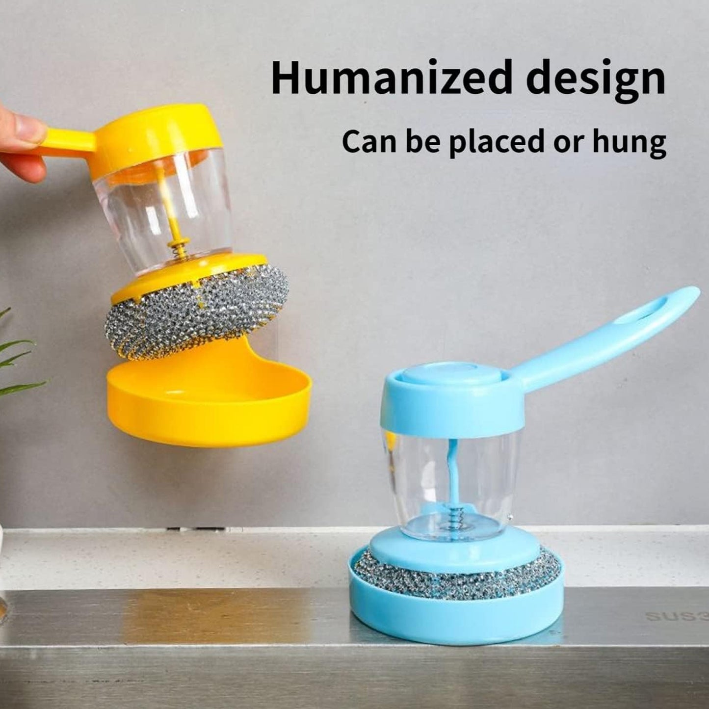Handheld Soap Dispenser With Scrub (1 Set) - LootFaat