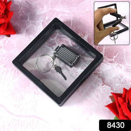 Suitcase Shape Nail Clipper Keychain With Key 3d Floating Frame Display Case (1 Set) - LootFaat