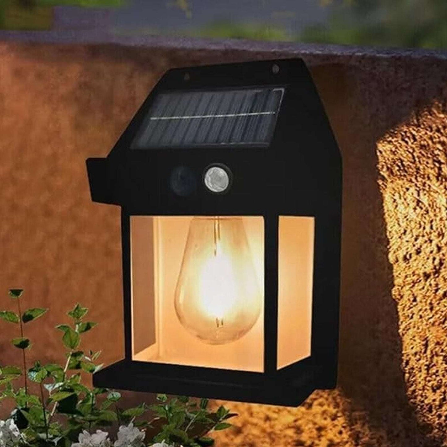 Solar Wall Lights Lamp Outdoor Wireless Dusk To Dawn Porch Lights Fixture Solar Wall Lantern With 3 Modes Motion Sensor Waterproof Exterior Lighting With Clear Panel (1 Pc ) - LootFaat