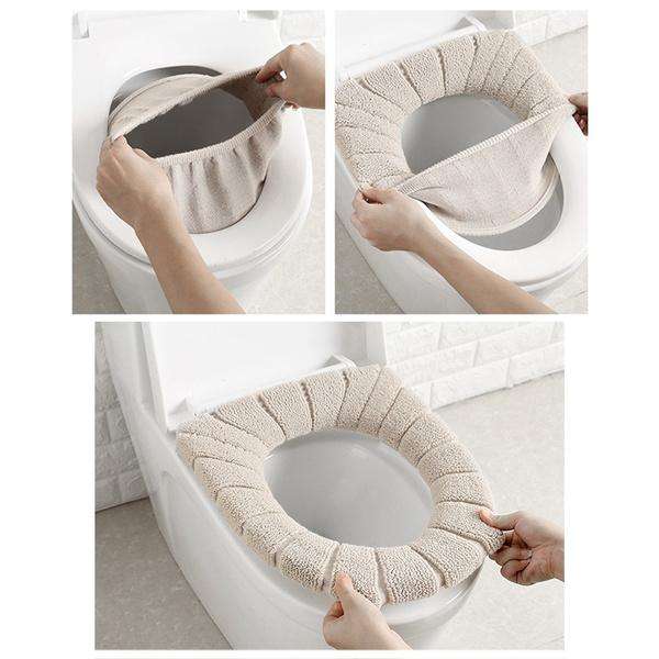 Winter Comfortable Soft Toilet Seat Mat Cover Pad Cushion Plush - LootFaat