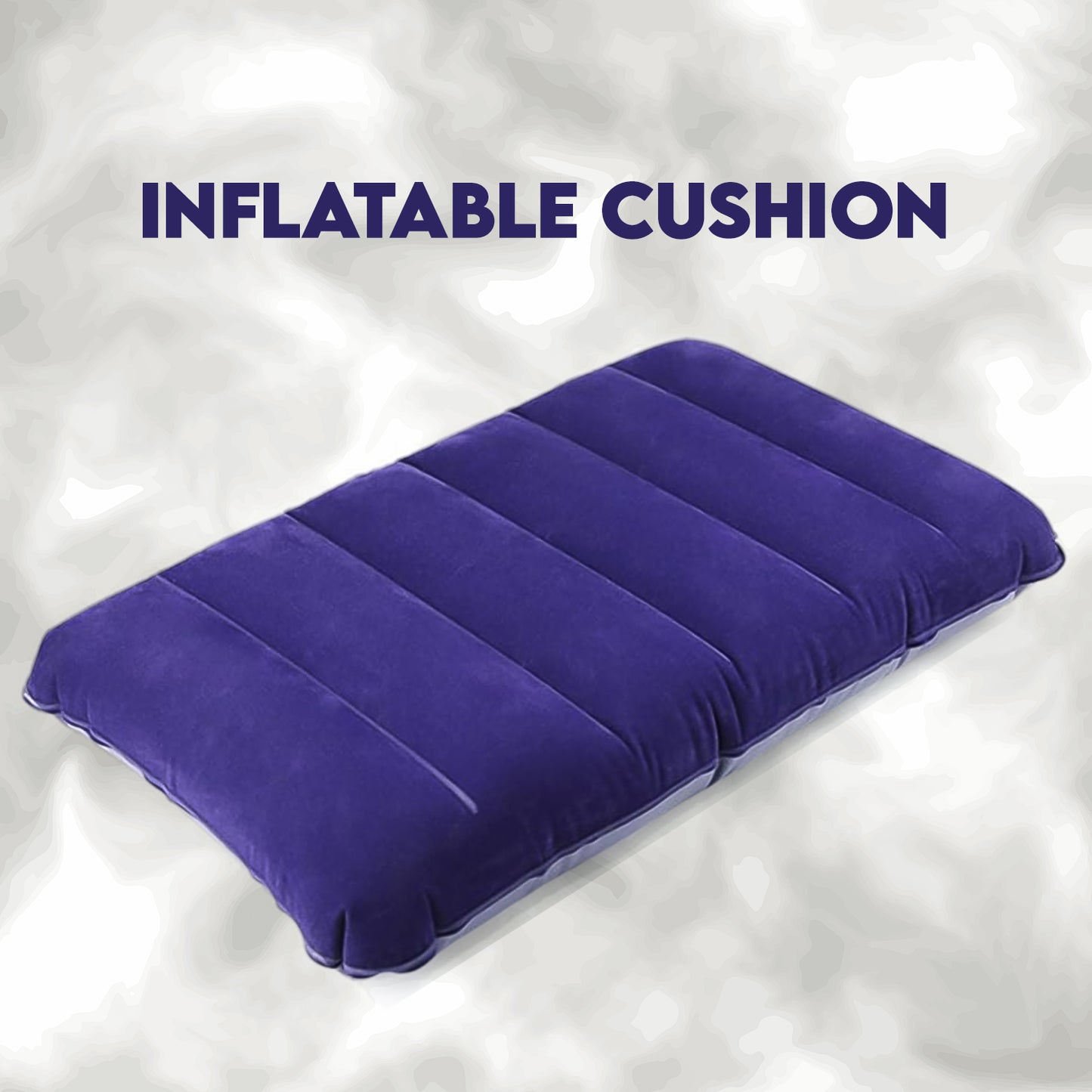 Velvet Air Inflatable Travel Pillow (Blue) - LootFaat