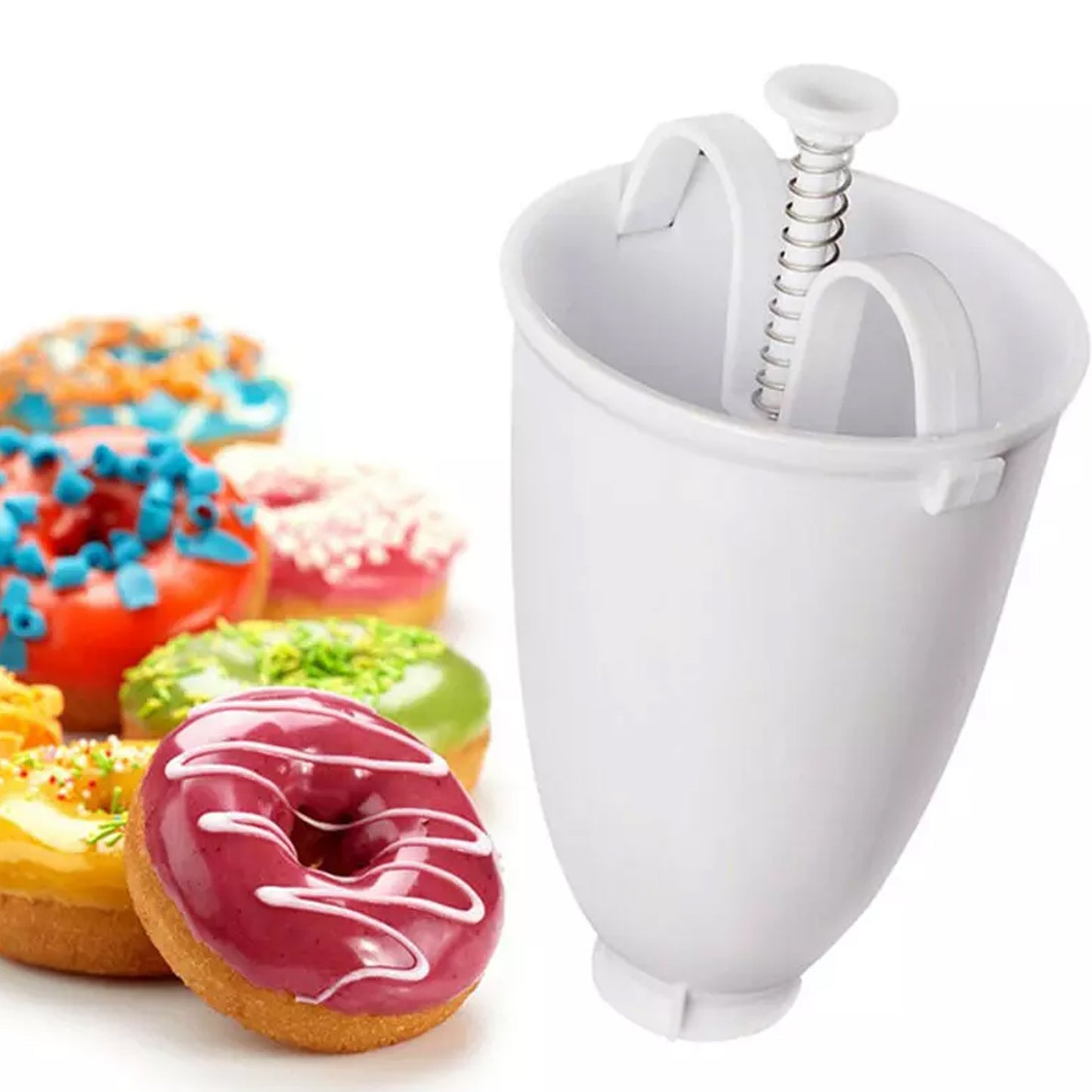 Mini Donut Maker Dispenser - Plastic Vadameduwada Maker - LootFaat