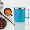 Insulated Stainless Steel Coffee Mug with Lid - 250ml (Mix Color)