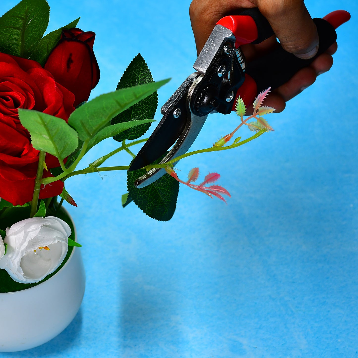 21cm Red Garden Shears Sharp Cutter Pruners Scissor Pruner. - LootFaat