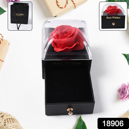 Preserved Eternal Rose Flower Gift Box Drawer (1 Pc) - LootFaat