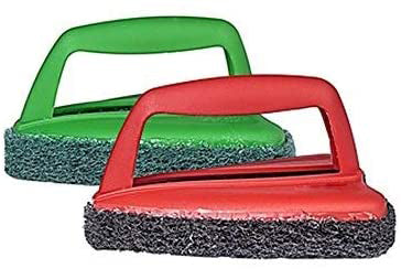 Bathroom Brush With Abrasive Scrubber For Superior Tile Cleaning - LootFaat